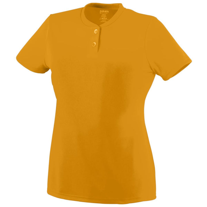 Augusta 1212 Women's Wicking Two-Button Softball Jersey Augusta