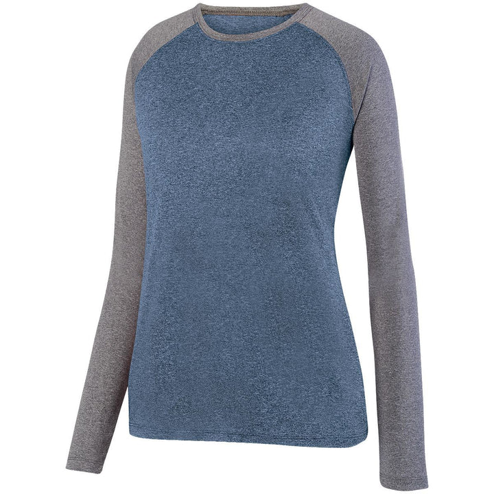 Augusta Women's Kinergy Two Color Long Sleeve Raglan Tee Augusta