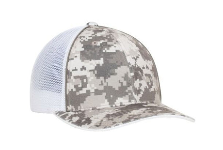 Pacific Headwear Digi Camo Trucker Flexfit Cap Pacific Headwear