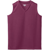 Augusta Youth Wicking Mesh Sleeveless Softball Jersey Augusta