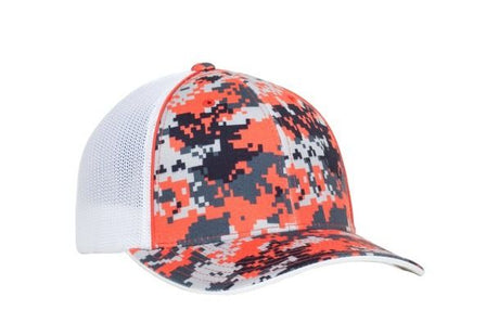 Pacific Headwear Digi Camo Trucker Flexfit Cap Pacific Headwear