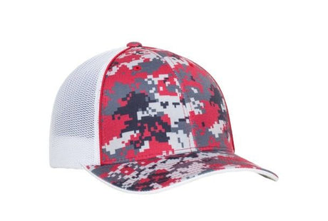 Pacific Headwear Digi Camo Trucker Flexfit Cap Pacific Headwear