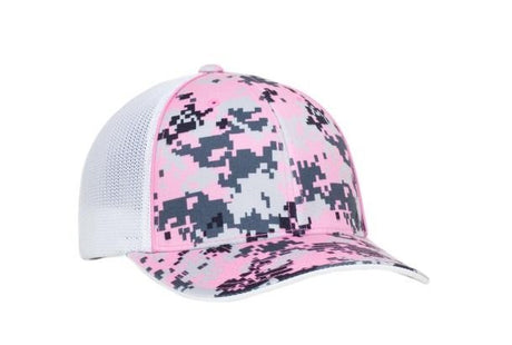 Pacific Headwear Digi Camo Trucker Flexfit Cap Pacific Headwear