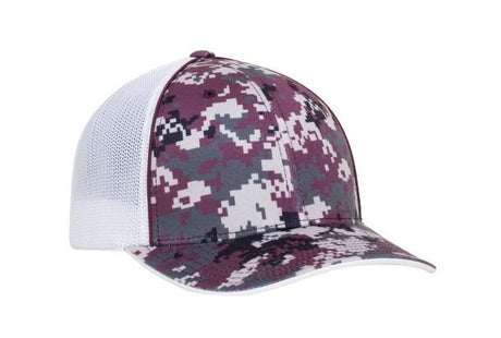 Pacific Headwear Digi Camo Trucker Flexfit Cap Pacific Headwear