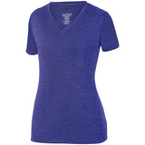 Augusta Women's Intensify Black Heather Training Tee Augusta