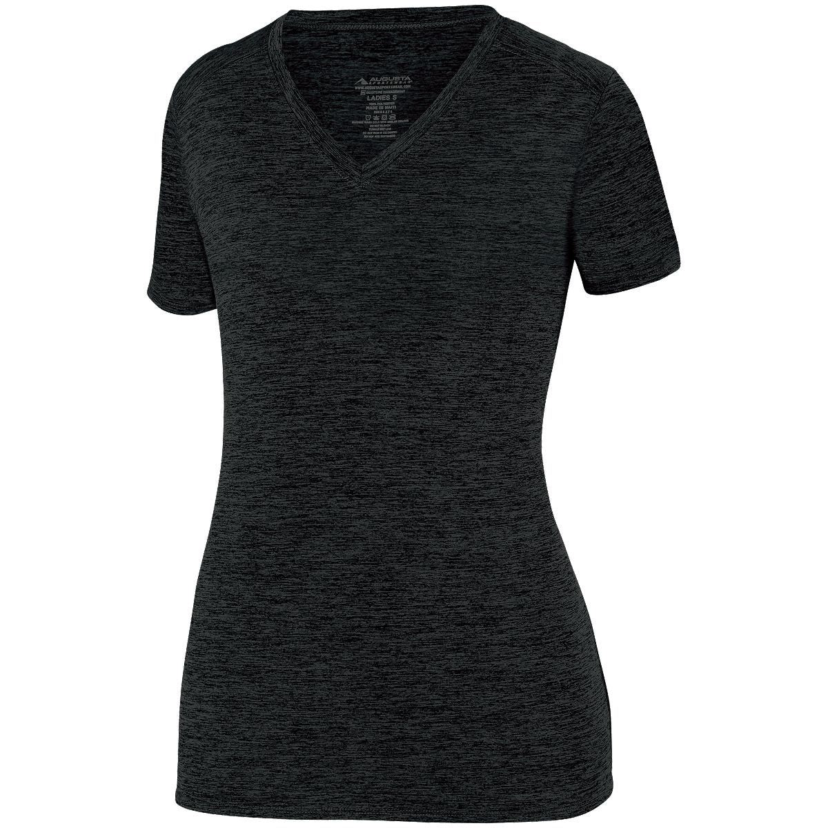 Augusta Women's Intensify Black Heather Training Tee Augusta