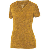Augusta Women's Intensify Black Heather Training Tee Augusta