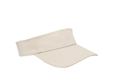 Pacific Headwear Cotton Woven Hook-And-Loop Adjustable Visor