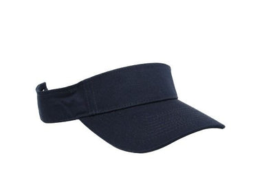 Pacific Headwear Cotton Woven Hook-And-Loop Adjustable Visor