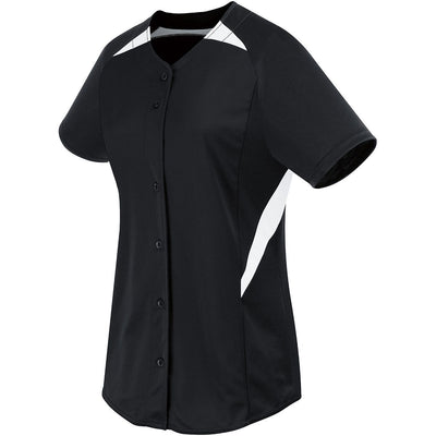 High Five Adult Galaxy Full Button Softball Jersey