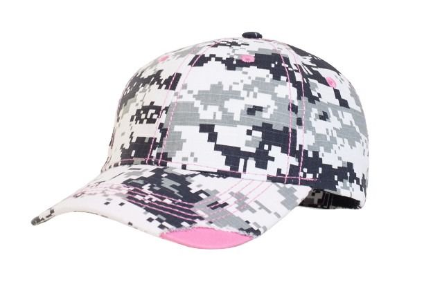 Pacific Headwear Distressed Camo Hook-And-Loop Adjustable Cap Pacific Headwear