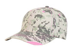Pacific Headwear Distressed Camo Hook-And-Loop Adjustable Cap Pacific Headwear