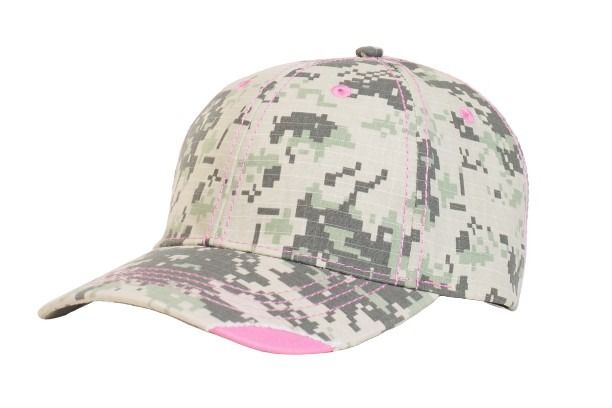 Pacific Headwear Distressed Camo Hook-And-Loop Adjustable Cap Pacific Headwear