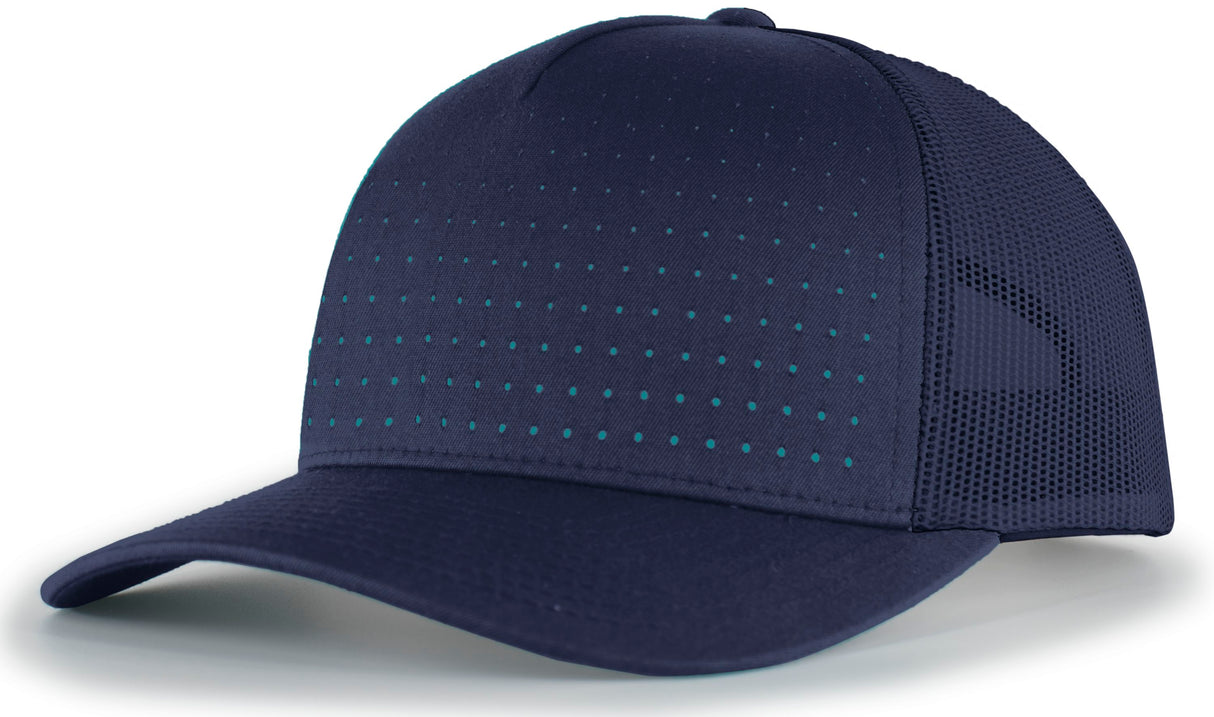 Pacific Headwear Perforated 5-Panel Trucker Snapback Cap Pacific Headwear