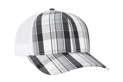 Pacific Headwear Plaid Snapback Trucker Cap