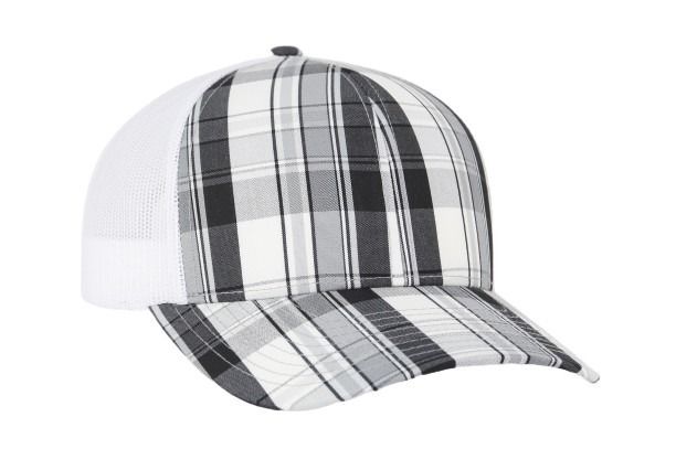 Pacific Headwear Plaid Snapback Trucker Cap