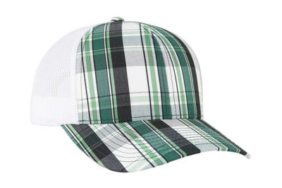Pacific Headwear Plaid Snapback Trucker Cap