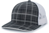 Pacific Headwear Crosshatch Trucker Snapback Cap Pacific Headwear