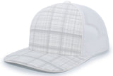 Pacific Headwear Crosshatch Trucker Snapback Cap Pacific Headwear