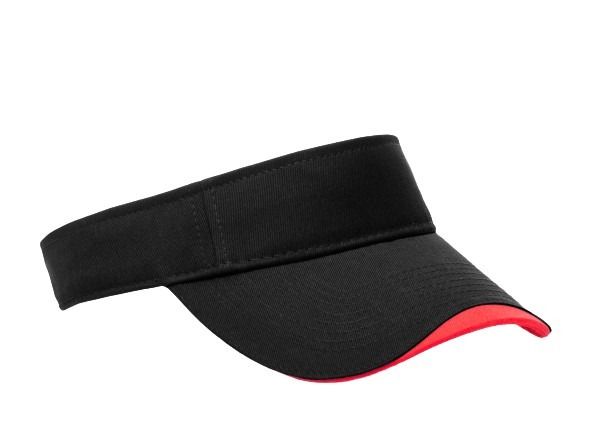 Pacific Headwear Polo Twill Bound Adjustable Visor Pacific Headwear