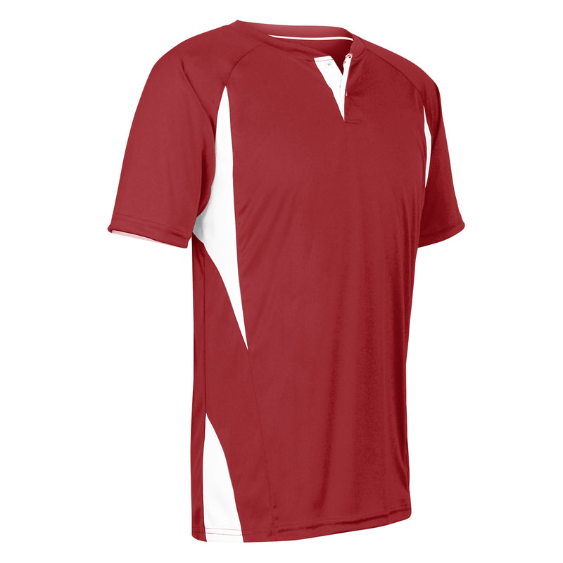 Champro Youth Wild Card Short Sleeve 2-Button Baseball Jersey