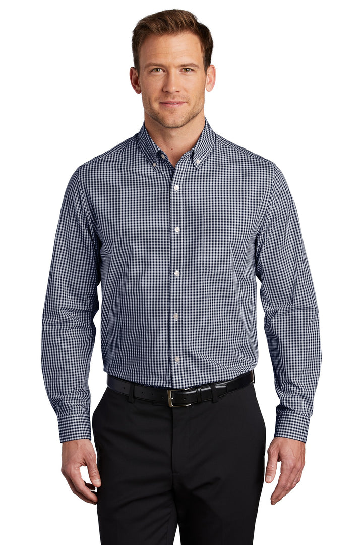 Port Authority Men's Broadcloth Gingham Easy Care Shirt W644