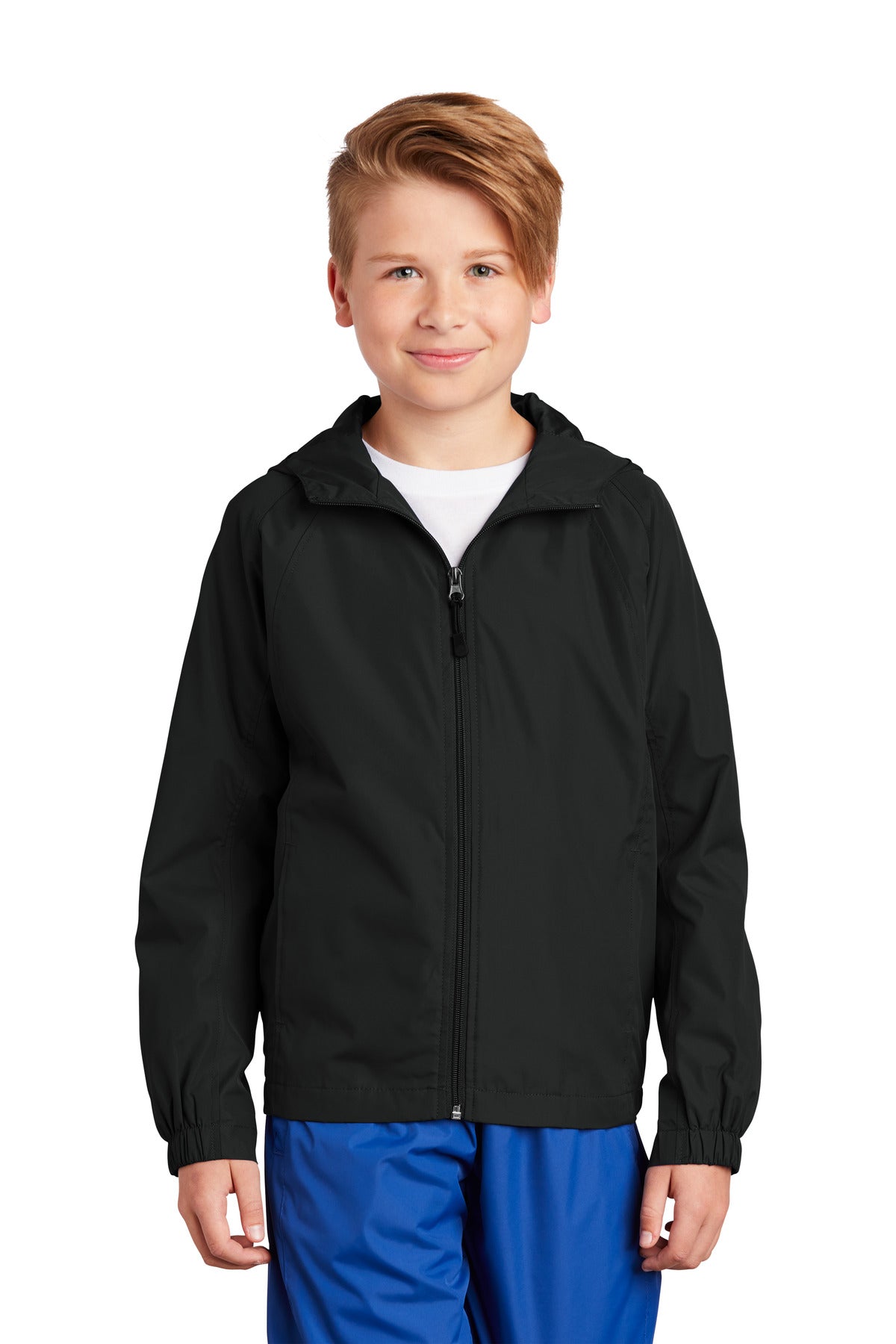Sport-Tek Youth Hooded Raglan Jacket YST73
