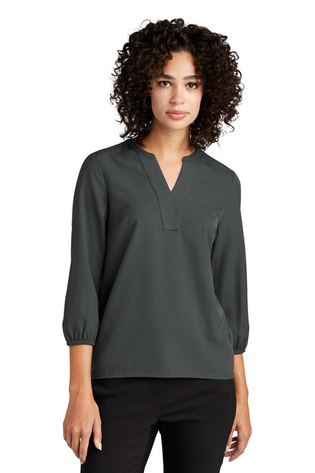 MERCER+METTLE Women's Stretch Crepe 3/4-Sleeve Blouse MM2011 Mercer+Mettle