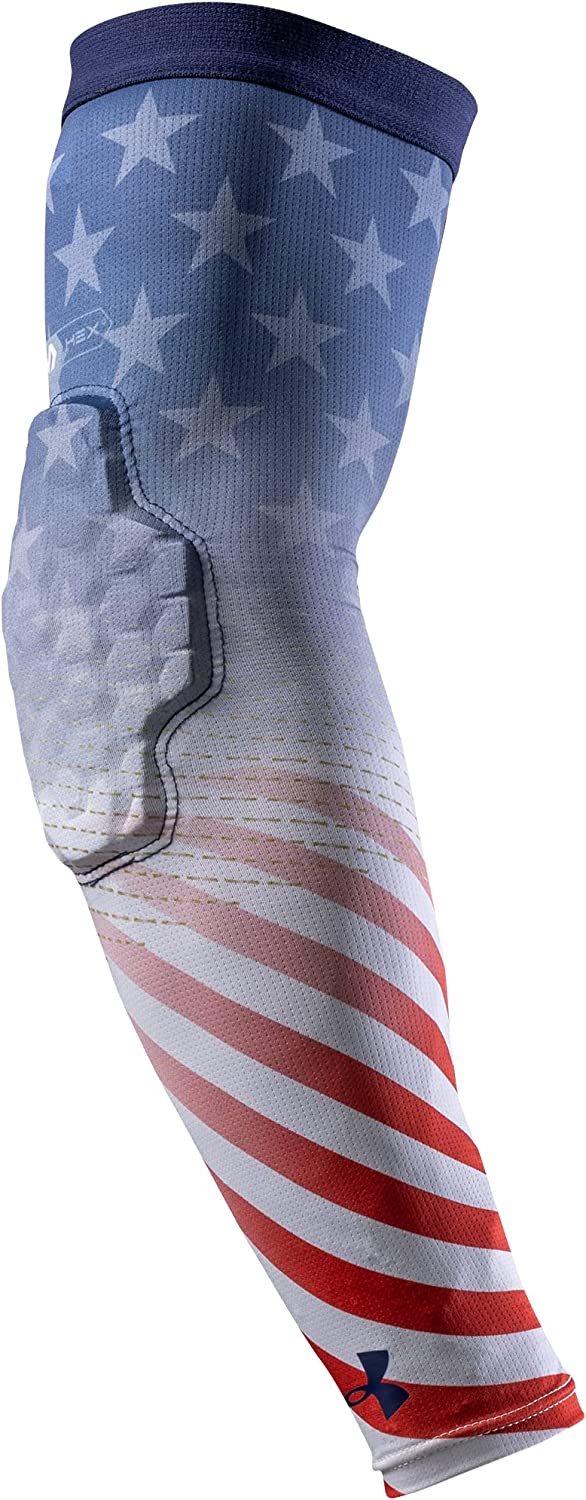 Under Armour Youth Gameday Armour Pro Football White Camo Elbow Sleeve Under Armour