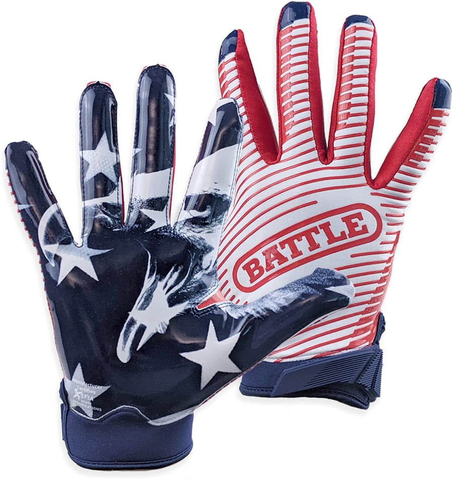 Battle Adult Doom USA Football Gloves Battle