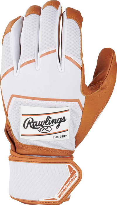2022 Rawlings Workhorse Compression Strap Men's Batting Gloves