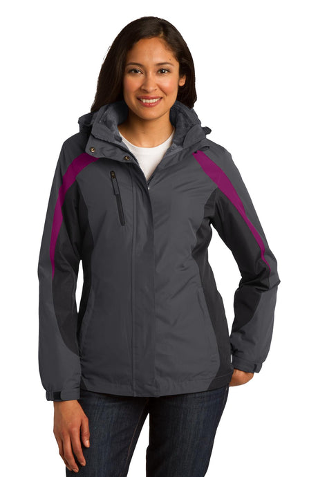Port Authority Ladies Colorblock 3-in-1 Jacket. L321 Port Authority