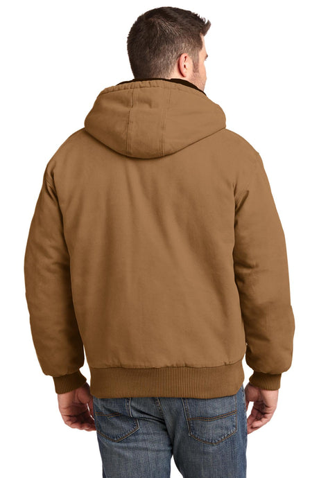 CornerStone Men's Washed Duck Cloth Insulated Hooded Work Jacket - CSJ41 CornerStone
