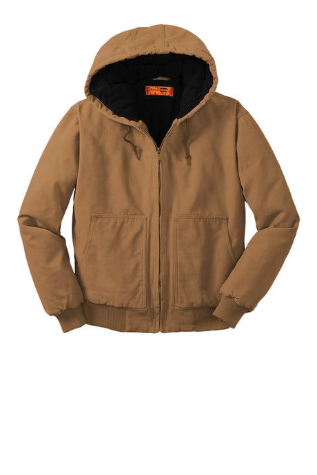 CornerStone Men's Washed Duck Cloth Insulated Hooded Work Jacket - CSJ41 CornerStone