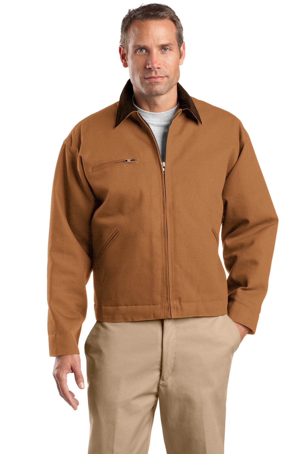 CornerStone Men's Tall Duck Cloth Work Jacket. TLJ763 CornerStone