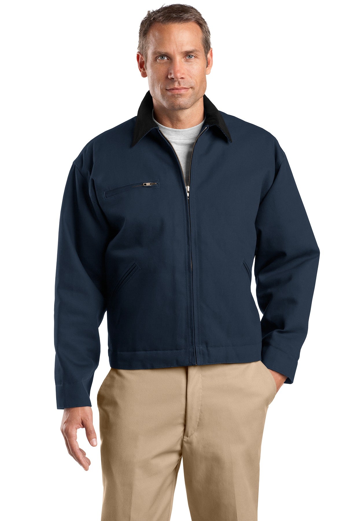 CornerStone Men's Tall Duck Cloth Work Jacket. TLJ763 CornerStone