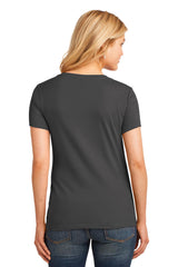 Port & Company Women's  Core Cotton V-Neck Tee. LPC54V 2 of 3