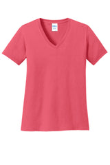 Port & Company Women's  Core Cotton V-Neck Tee. LPC54V 2 of 3