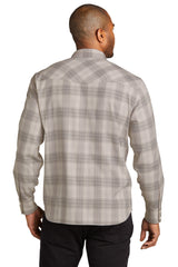 Port Authority Long Sleeve Ombre Plaid Shirt. W672 Port Authority