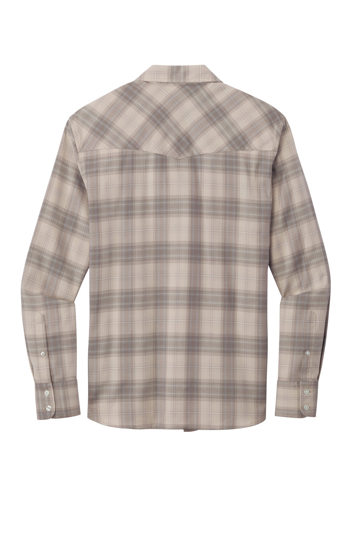Port Authority Long Sleeve Ombre Plaid Shirt. W672 Port Authority