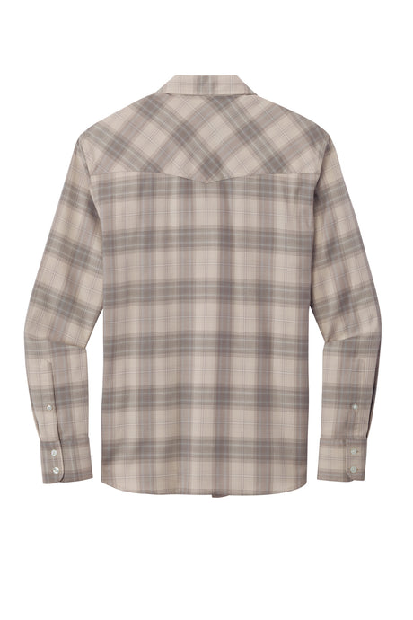 Port Authority Long Sleeve Ombre Plaid Shirt. W672 Port Authority