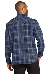 Port Authority Long Sleeve Ombre Plaid Shirt. W672 Port Authority