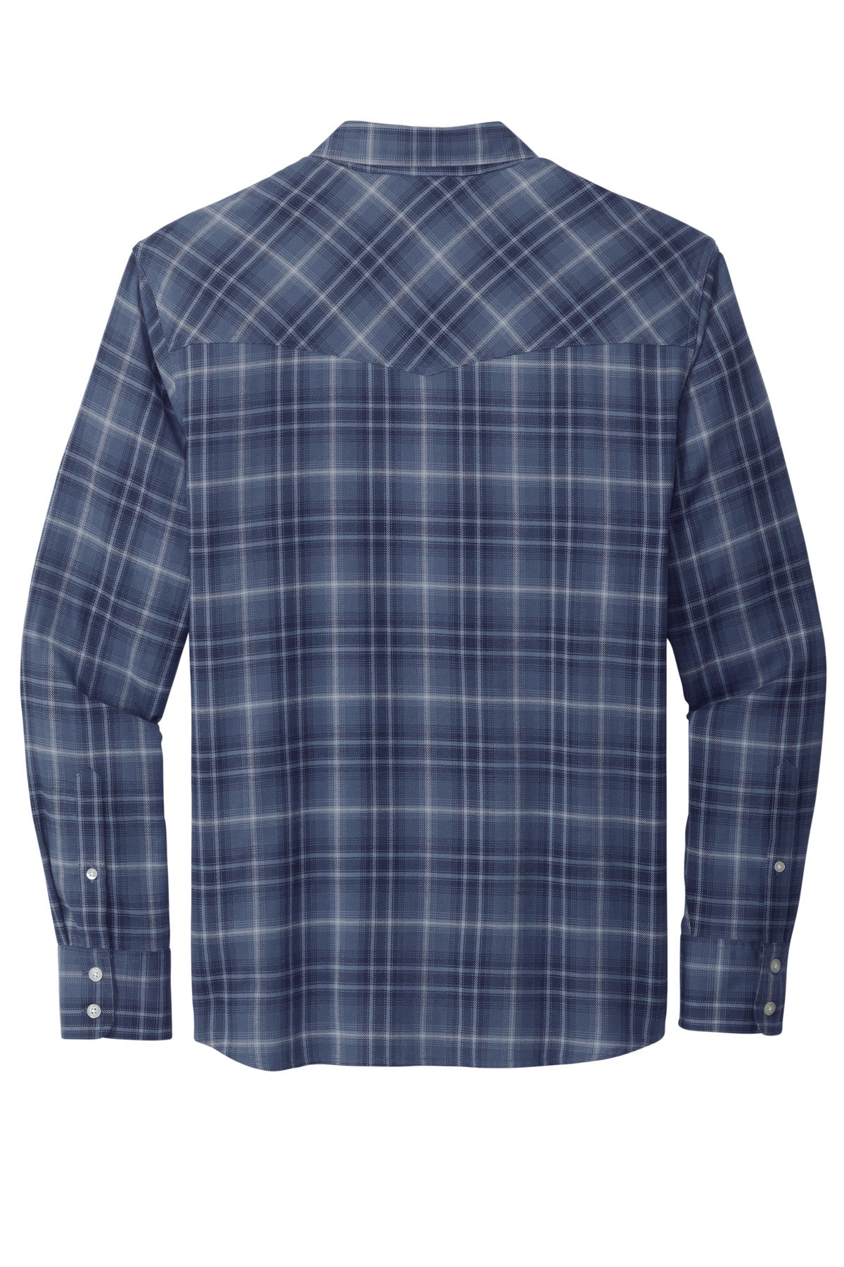 Port Authority Long Sleeve Ombre Plaid Shirt. W672 Port Authority