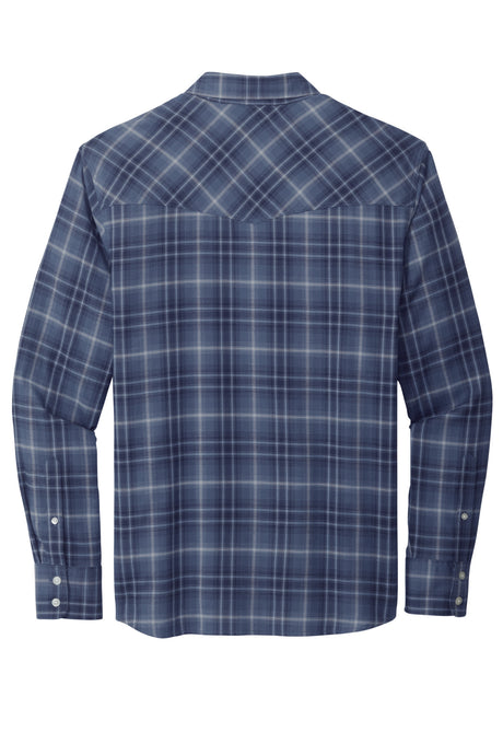 Port Authority Long Sleeve Ombre Plaid Shirt. W672 Port Authority