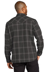 Port Authority Long Sleeve Ombre Plaid Shirt. W672 Port Authority
