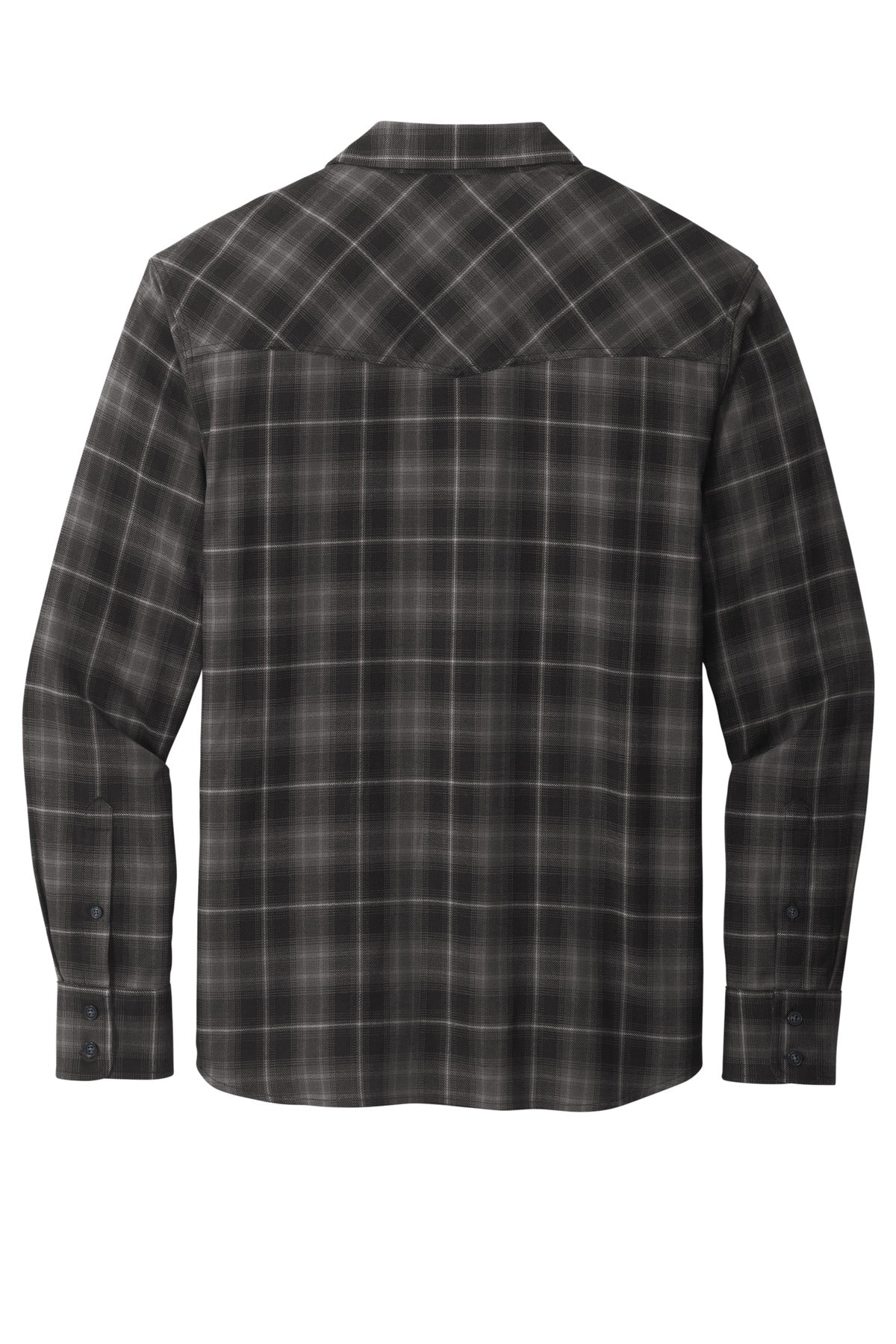 Port Authority Long Sleeve Ombre Plaid Shirt. W672 Port Authority