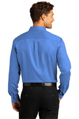 Port Authority Men's Long Sleeve SuperPro React Twill Shirt. W808 1 of 2