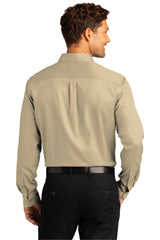 Port Authority Men's Long Sleeve SuperPro React Twill Shirt. W808 1 of 2