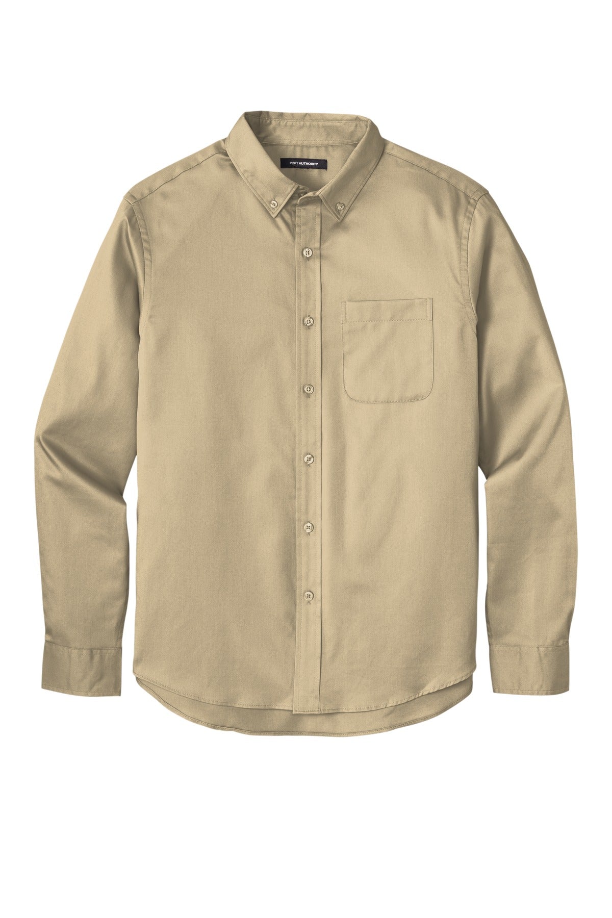Port Authority Men's Long Sleeve SuperPro React Twill Shirt. W808 1 of 2