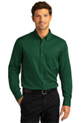 Port Authority Men's Long Sleeve SuperPro React Twill Shirt. W808 1 of 2